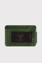 Zoozie Bags Cartera Hombre Piel Auténtica Verde Doble Pliegue 12x8x2 Cm